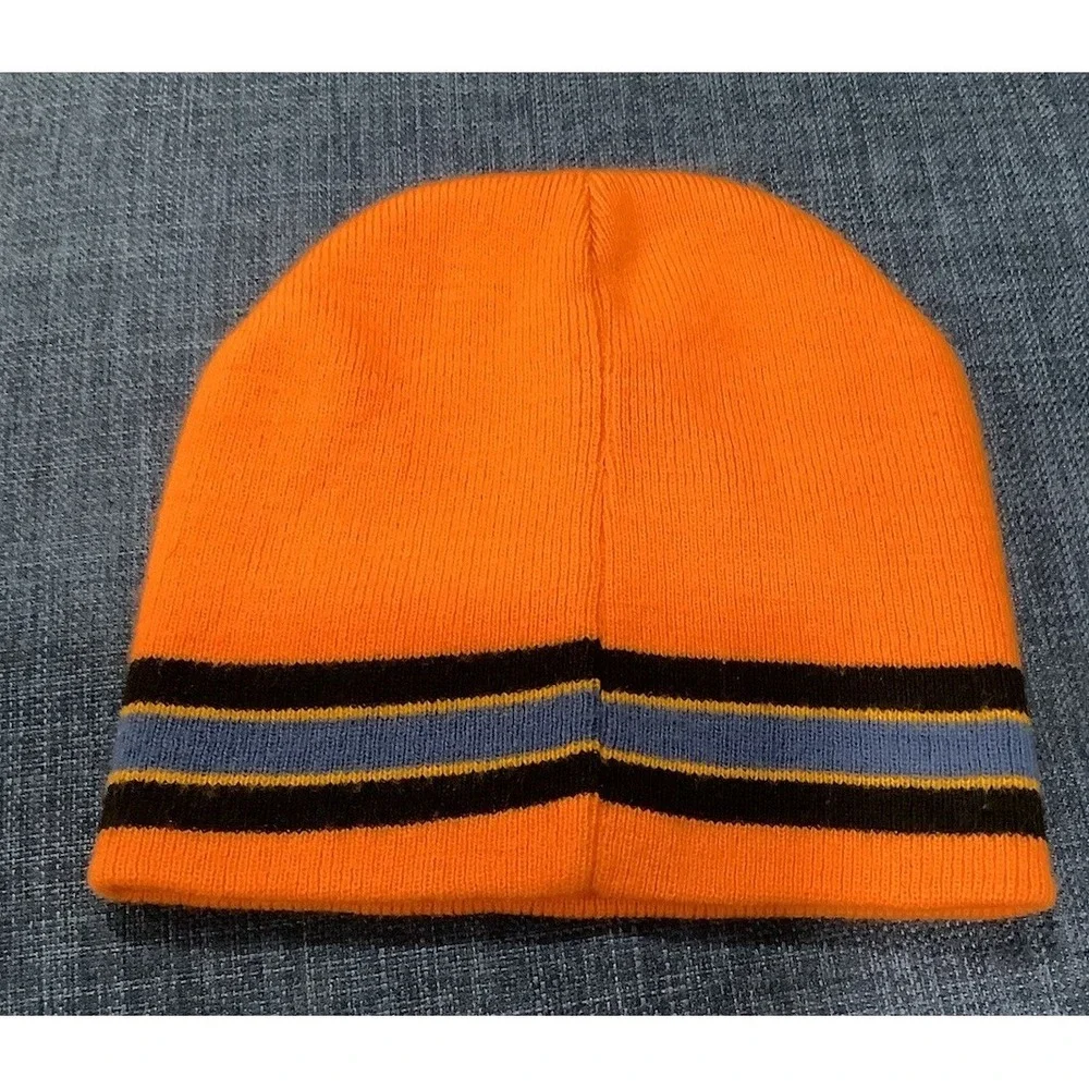 Hot Wheels Racing Club Beanie Winter Hat Blue Red Boys Knit Mattel